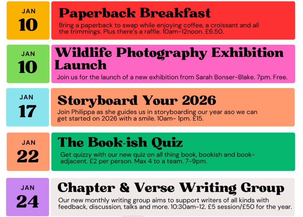 Events for Booklovers and Writers in 2026